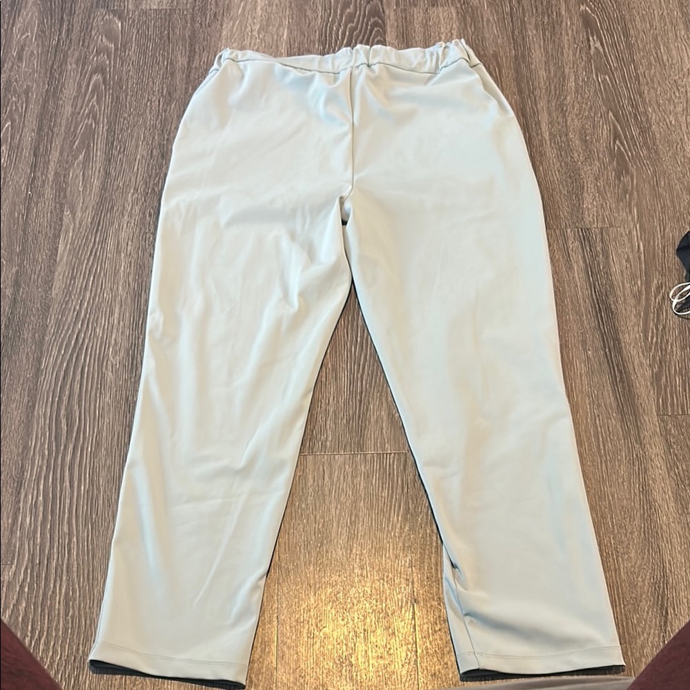 Light Blue Drawstring Slacks - Picture 2 of 4